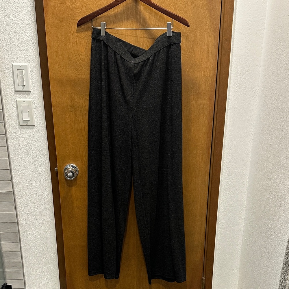J. Jill Black Textured Trousers